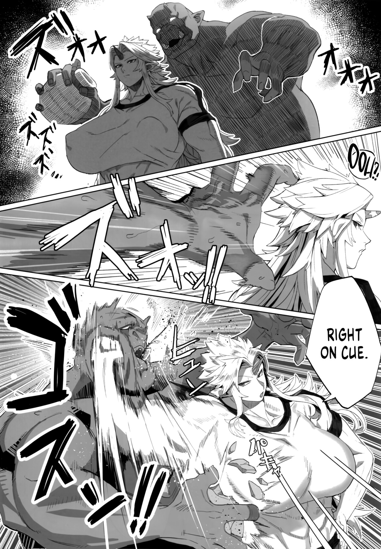 Hentai Manga Comic-Yuugi and an Orc Locked in Battle-Read-5